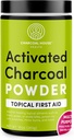 Charcoal House Hardwood Aktivated Arang Powder - Topical First Aid untuk Making Charroil Poultices, Soaks Kaki Arang, Baths Arang & More!