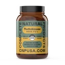 Complete Natural Products Nattokinase Capsules - 100 Count 570Mg 6000Fu 's, Dukung Sehat Circulation, Natto Enzymes, Gluten Free, Murni Soy Enzyme, Vegan, Non-GMO