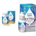 TheraTears Omega 3 Supplement, 1200mg, 90 ct (Paket 1) Terapi Mata Kering Ekstra Pengawetan Mata untuk Mata Kering, 0.5 fl oz Bottle, 2 Cacah