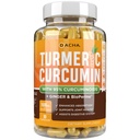 DACHA Tumeric Curcumin Supplemen - 2250mg Bersama Dukungan Turmeric dengan Black Pepper Ginger 95% Curcuminoid Capsules