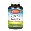 Carlson - Super- C Kompleks, Vitamin C + Bioflavonoid, Immune Fungsi & Optimal Wellness, Antioksidan, 250 tablet Vegetarian