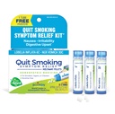 Boiron Stop Smoking Relief Kit for Nicotine Sympitics from Smoking, Vowing, or Chewing - Nausea, Irritability, & Upset Stomach - Non-Drowsy & Nicotine- Free - 3 Count (240 Pellets)