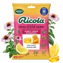 Ricola Honey Lemon dengan Echinacea Cough Drops, 45 Count, Delicious Throat Relief & Care, Oral Anestetic, Alamiah Flavored