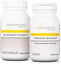 Terpadu Therapeutics Bundle dengan Cortisol Manager, 30 Tablet - Buffered Vitamin C Capsules 1.000 mg, 60 Vegan Capsules - Stres Supplemen dengan Ashwagandha * - Suplemen Immune dengan Antioksidants *