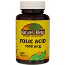 Nature 's Blend Folic Acid 1000 mcg - 1000 Tablets Pack 3