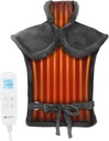 CooCoCo Heating Pad untuk Relief Kembali Pain, Hadiah Ulang Tahun untuk Ayah Ibu Pria, FSA Item Reality, Electric Heat Pad untuk Neck Shoulders, Auto Off, Cest Heating, 24 "x33," 10ft Cord, Gray