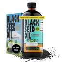 Premium Black Seed Oil Liquid 16 oz - Gula Bebas 3 Bulan Supply Antioxidant Black Cumin Oil - 3X Thymoquinone Pertama Cold Press Vegan, Halal, Sweet Sunnah