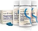 Foster & Thrive Liquid Gels dengan Sodium Naproxen 220mg Penebusan Rasa Sakit NSaID Reliever, 40 Gels, (Paket 3)