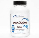 Iron Chelate 50mg / / 200 Capsules / / Pure / / oleh Suplemen PureControl