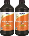 Suplemen SEKARANG, Wheat Germ Oil dengan Estile Fatty Acids (EFAs), Nutration Oil, 16- Ounce (Paket 2)