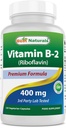 Terbaik Vitamin B2 (Riboflavin) 400mg - Migraine Relief - Veggie Capsules - Conezyme Recursor - 120 Count