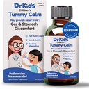 Tummy Calm Dr. Kids Gas Relief & Upset Stomach Dukungan, Tabrakan Gas Alternatif untuk Newborns & Anak-anak, Solusi Oral Aman dan Lembut, Bantuan Konstilasi Alam, 5 Fl Oz (Paket 1)