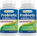 Terbaik Probiotis 10 Strain 30 Milyar Shelf Stabil 120 Veggie Caps (120 Cacah 2)