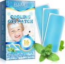 16 Sheets Fever Patch for Kids - Hot Weather Cooling Gel Patch for Dewata - Headache Patch - Forhead Fever Cool Pads