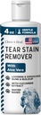Chew + Heal Labs Pet Tear Tair Remover for Dogs - 4 oz Air - Based Dog Eye Wash & Cleaner - melarutkan Gunk & Buildup - Aloe Vera & Cumber Extract