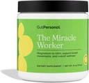Miracle Worker Magnesium Glycinate Powder for Sleeder - Additired Magnesium Dots Supplement Helling Reduce Stress & Regularity While Easing Muscle Kramps with Strawberry Flavor - 30 Servis