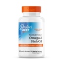Doctor 's Best Purified & Clear Omega 3 Fish Oil with Goldenomega, Sufforts Heart, Eye, Brain,