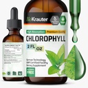 BIO KRAUTER Clorophyll Drops - Cleanse & Imune Dukung - Internal Deodorant - Sodium Copper Chlorophillin Extraction Supplement - 2 fl oz