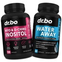 Myo- Inositol & D-Chiro Inositol & Water Away Pills - Deuretika Retensi Air untuk Kesehatan Gut & Leg Melelling - Suplemen Perempuan untuk Mendukung Siklus Menstrual & Kesehatan Perempuan