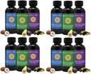Semua Edible Natural Oil, Mini Oil Sampler Set dengan C60 Murni ESS60, Dukungan Ammune dan Dukungan Bersama dengan Olive Oil, Avocado Oil & MCT Coconut Oil, Set 12, 2 Oz Masing-masing