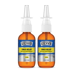 Sovereign Silver Bio- Active Colloidal Silver Hydrosol untuk dukungan Imune - 10plum - 2oz - Nasal Spray - Paket 2