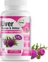 GreeNatr Liver Cleanse Detox & Repair Formula Mula - Milk Thistle, Berine, Ginger, Beet Root, Dandelion, Artichoke Extract, and Chanca Piedra for Optimal Liver Health Support (1 Botol)