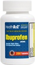 HealtA2Z ® Ibuprofen 200mg 124; Relief Pain 124; Body Ashes 124; Headtache 124; Arthritis 124; Cramps 124; Back Pain 124; Fever Reducer... (250 Count)