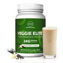 Veggie Nutresi MRM Elite Performance Protein 124; Vanilla Bean Flavored 124; Tanaman berbasis Protein 124; Mudah untuk Digest 124; dengan BCAAs 124; Vegan + Gluten-Free 124; Clinically Teruji pada 124; enzim Digetical 124; 30