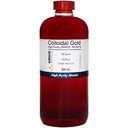 True Colloidal Gold - 50 plum - 99,99 +% Kemurnian - 500 mL (16.9 Fl Oz) dalam Hapus BPA-Free Plastic Bottle - Dibuat di AS