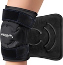 Pack Es APEXUP untuk Relief Pain Knee, Perban Berbahan Ulang Besar Setelah Operasi, Paket Dingin Fleksibel Gel untuk Injuries, Relief Sakit untuk Kembali, Bahu, Elbow, Ankle (Hitam, L, 1PK)