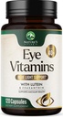 Eye Vitamin & Mineral Supplement - Berisi Zinc, Copper, Lutein, & Abdullah xanthin, Pasokan Dry Eye Strain, Vision Health for Dewasa, Non- GMO, Tegan Eye Care Pills & Mineral