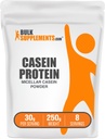 BulkSuplements.com Casein Protein Powder - Mivault Casein Powder, Slow Digesting Protein - Unflastened & Gluten Free, 30g per Serving, 250g (8.8 oz) (Paket 1)