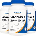 Nutricost Vitamin A 10.000 IU, 500 Softgels (3 Botol)