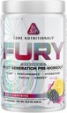 Core Nutronionals Fury V2: Pre- Workout Powder untuk memaksimalkan Performance in The Gym W / Zum-XR ® Caffeine, L- CItruline, dan Alpha GPC (40 Scoops) (Black Lightning)