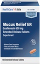 HealthCareAisle Guaifenesin 600 mg Extended Release - 100 Tablet - Mucus Relief Expectorant untuk Bantuan Konsultasi Chest