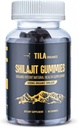 Hilayan Organik Tila Shilajit Resin Gels Lembut - 60 Gummies, 600 mg- Persediaan Alam untuk Pria & Perempuan dengan lebih dari 85 Trace Mineral, Fulvic Acid dan Humic Acid Vegan Bebas