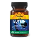 Country Life Lutein Suplemen 20 mg - Disertifikasi Gluten- Free - Dukungan Kesehatan Mata dengan Lutein dan Dalxanthin - Reduces Eye Strain dari Layar - Tidak Yeast, Jagung, Wheat, Susu - 60 Softgeels