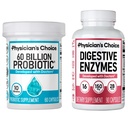Optimal Gut Health Bundle: 60 Milyar Probiotic 60ct + Digetical Enzymes 90ct for Digetical Comfort and Imune Support