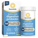 Renew Life Care Digetical Probiotic Capsules, 50 Billion CFU Dijamin, Support Daily Support Imune, Digetical Health (1), L. Rhamnosus GG, Dairy, Soy dan Gluten- Free, 90 Count