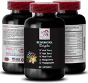 Berry Superfood - RESVERATROL COMLEX - Powerful Antioksidan, Balanced Lifestyle, Flavorful Energy, Acai Berry Kekuatan, Noni Blend, Berry Benefit, Saldo Hidration, Menyegarkan 1 Botol 60 Caps