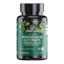 PlantFusion Vegan Magnesium Glycinate Kompleks 400 mg - Abusif Tinggi & Bioavability - Chelated - Supports Muscle Relaxation, Sleep, Cardio Health, Stress Relief, and Energy Produksi - Non GMO