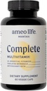 Daily Multivitamin for Adult Men & Women - Melengkapi Multivitamin dengan Zinc, Biotin, Iodin, Chromium, Manganese & Vitamin A, B6, B12, C, D - Lengkap Dukungan Imune & Energy - 60 Capsules