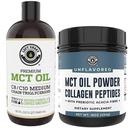 Performance Pantai Kiri 32oz Premium MCT Oil dan 16oz Unflagranted MCT + Collagen Powder
