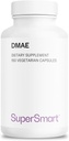 Supersmart - DMAE Supplemen 390mg per hari (Dimethylaminoetanol) - dari DMAE Bitartrat - Choline Produksi 126; Non-GMO & Gluten Bebas - 150 Vegetarian Capsules