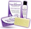 Antifungal Antifungal Tinea Versicolor Treatment Kit Gentle & Fast Relief for All Types of Tinea, Folliculitis, Itch & Chilblains 12.4; Aman untuk Anak-anak & Dewasa Lotion Sulfur (4oz) + 1 Relief Soap (4oz)
