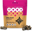 GoodGood Skin + Coat Dog Suplemen; Support Healthy Skin and a Shiny Coat; Chewable Soft Treats with Omega-3 Fatty Acids, and Vitamin E; Propoles; 90 Natural Flavor Chews