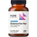 Keseimbangan PureFormula untuk Nya - Keseimbangan Hormone untuk Perempuan - DIM, Black Cohosh, Calcium D-Glucarate, Ekstrak Teh Hijau Ecugg & Dukungan Pohon Chaste untuk Dukungan & Estrogen Metabolisme - 120 Capsules