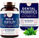 WINDSOR BOTANICALS Male Fertility Suplement and Dental Progrance Health and Wellness Bundle