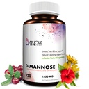 Dainova D Mannose 1350mg dengan Cranberry I D- Mannose Capsules untuk Prevention UTI, Dukungan Tract Urinary, Kesehatan Tract untuk Perempuan, & Cleanse. W / Hibiscus & Dandelion, 120 Veggie Capsules