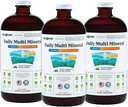 Suplemen Cairan Mineral LIQUIDHEADTH harian Multi Mineral dengan Acid Fulvic, Plant Based Ionic Aquamin Ocean Trace Mineiune - Dukungan kekebalan, Energi Kesehatan Gut, Detox - Dibuat di USA, Vegetarian (3 Pack)